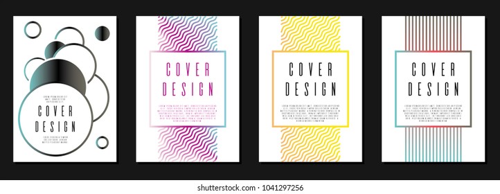 Abstract template design for your business. Vector cover design. Can be used for poster, brochure, magazine, card, book, flyer, banner, anniversary. Trendy corporate style.