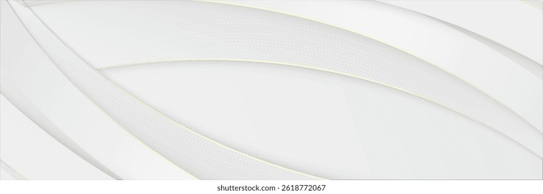Abstract template diagonal white geometric background with gold stripes. Luxury background with modern 3D bronze style.vector eps10