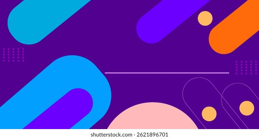 ABSTRACT TEMPLATE FLAT COLOR LIQUID DESIGN PURPLE BACKGROUND VECTOR. GOOD FOR COVER DESIGN, BANNER, WEB,SOCIAL MEDIA