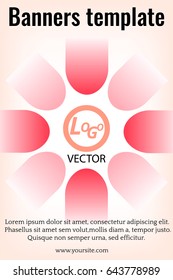 Abstract template flyer design vector background