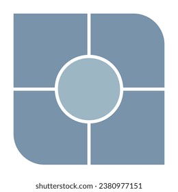 Abstract template frame collage board art bauhaus for text. Contemporary design for social media, flyers, invitations, cards, posters, interior decor. Minimalist geometric line shapes vector