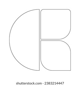 Abstract template frame collage board art bauhaus line for text. Contemporary design for social media, flyers, invitations, cards, posters, interior decor. Minimalist geometric shapes vector