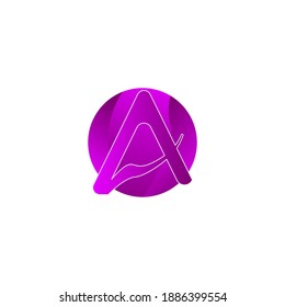 ABSTRACT TEMPLATE ILLUSTRATION LETTER A INITIAL ICON LOGO DESIGN INSPIRATION VECTOR FOR YOUR BUSINESS
