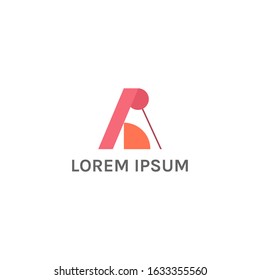 ABSTRACT TEMPLATE ILLUSTRATION LETTER A WITH LINE AND CIRCLE LOGO DESIGN INSPIRATION VECTOR FOR YOUR BUSINESS
