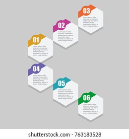 Abstract template Infographic. Vector illustration can be used for workflow layout, diagram, number options