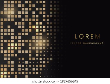 Abstract template luxury premium background with luxury square pattern and lighting. Vector illustration