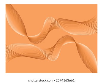 Abstract template with modern  wave design colorful digital line art background shiny wave with lines blend illustration wallpaper for design