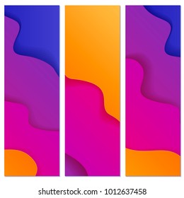 Abstract template from in a paper application style. The surface design in purple lilac tones.