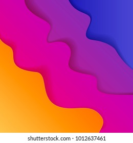 Abstract template from in a paper application style. The surface design in purple lilac tones.