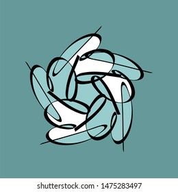 Abstract template pattern. Element for design.