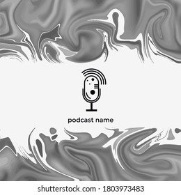 ABSTRACT TEMPLATE PODCAST GRADIENT LIQUID COLOR BACKGROUND VECTOR. GOOD FOR COVER DESIGN, BANNER, WEB,SOCIAL MEDIA
