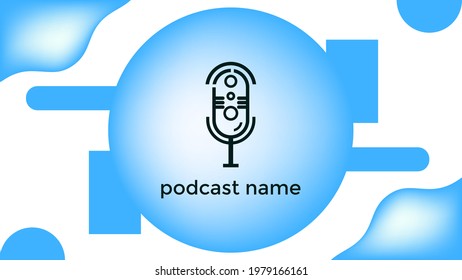 ABSTRACT TEMPLATE PODCAST GRADIENT LIQUID COLOR BACKGROUND VECTOR. GOOD FOR COVER DESIGN, BANNER, WEB,SOCIAL MEDIA