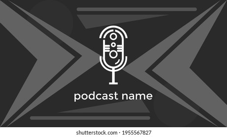 ABSTRACT TEMPLATE PODCAST MICROPHONE FLAT COLOR LIQUID DESIGN BACKGROUND VECTOR. GOOD FOR COVER DESIGN, BANNER, WEB,SOCIAL MEDIA