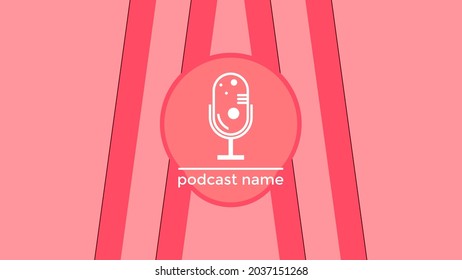 ABSTRACT TEMPLATE PODCAST MICROPHONE FLAT COLOR LIQUID DESIGN BACKGROUND VECTOR. GOOD FOR COVER DESIGN, BANNER, WEB,SOCIAL MEDIA