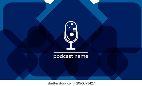 ABSTRACT TEMPLATE PODCAST MICROPHONE FLAT COLOR LIQUID DESIGN BACKGROUND VECTOR. GOOD FOR COVER DESIGN, BANNER, WEB,SOCIAL MEDIA