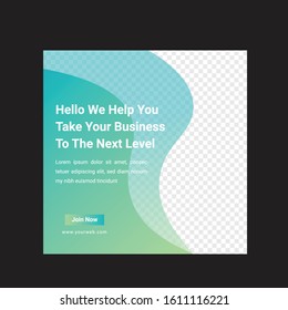 Abstract template post for social media template for sale ads