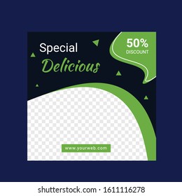 Abstract template post for social media template for sale ads