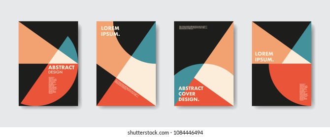 Abstract template poster or cover design. Creative vector solution for any of  your projects. Just place your information.