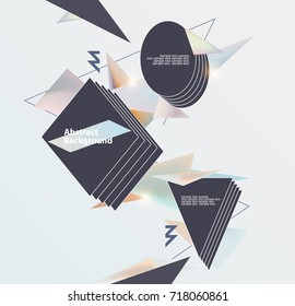 Plantilla abstracta para afiche con espacio para texto