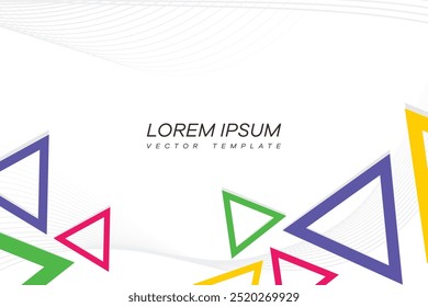 Abstract template purple and gray curve on square pattern white background Vector Template EPS 10