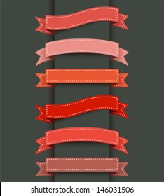 Abstract template ribbon banner