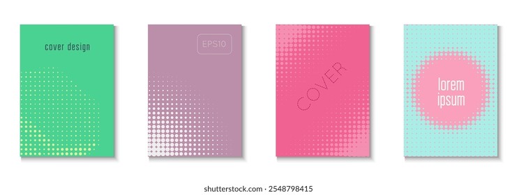 Abstract Template Set. Color Circles On Memphis Layout. Linear Shapes For Brand Folder. Party Flyer. Minimalist Music Poster. Geometric Business Background. Trendy Abstract Template