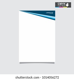abstract template shape blue and white color set, suitable for flyers, letterhead, brochure and magazine.modern design. vector illustration