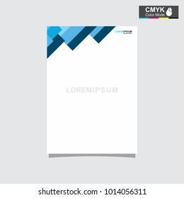 abstract template shape blue and white color set, suitable for flyers, letterhead, brochure and magazine.modern design. vector illustration