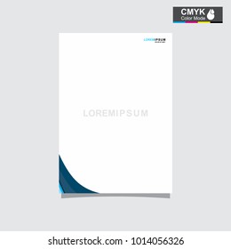abstract template shape blue and white color set, suitable for flyers, letterhead, brochure and magazine.modern design. vector illustration