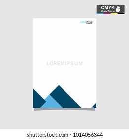 abstract template shape blue and white color set, suitable for flyers, letterhead, brochure and magazine.modern design. vector illustration