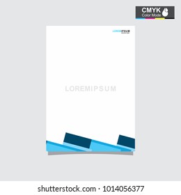abstract template shape blue and white color set, suitable for flyers, letterhead, brochure and magazine.modern design. vector illustration