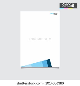 abstract template shape blue and white color set, suitable for flyers, letterhead, brochure and magazine.modern design. vector illustration