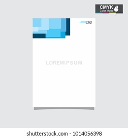 abstract template shape blue and white color set, suitable for flyers, letterhead, brochure and magazine.modern design. vector illustration