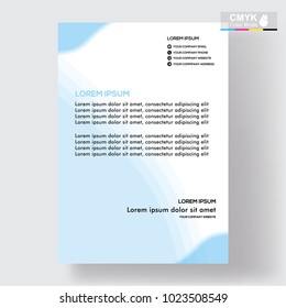 abstract template shape blue and white color set, suitable for flyers, letterhead, brochure and magazine.modern design. vector illustration