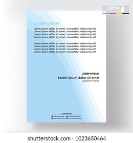 abstract template shape blue and white color set, suitable for flyers, letterhead, brochure and magazine.modern design. vector illustration