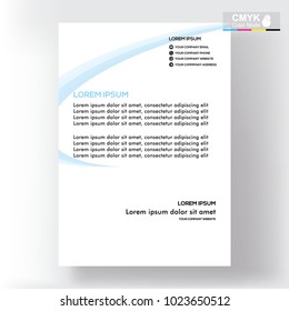 abstract template shape blue and white color set, suitable for flyers, letterhead, brochure and magazine.modern design. vector illustration
