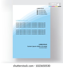 abstract template shape blue and white color set, suitable for flyers, letterhead, brochure and magazine.modern design. vector illustration