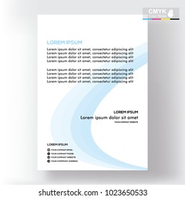 abstract template shape blue and white color set, suitable for flyers, letterhead, brochure and magazine.modern design. vector illustration