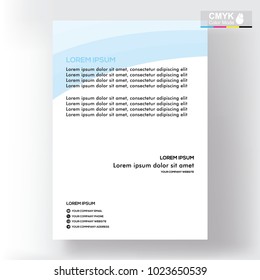 abstract template shape blue and white color set, suitable for flyers, letterhead, brochure and magazine.modern design. vector illustration
