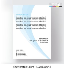 abstract template shape blue and white color set, suitable for flyers, letterhead, brochure and magazine.modern design. vector illustration