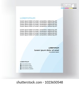 abstract template shape blue and white color set, suitable for flyers, letterhead, brochure and magazine.modern design. vector illustration