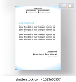abstract template shape blue and white color set, suitable for flyers, letterhead, brochure and magazine.modern design. vector illustration