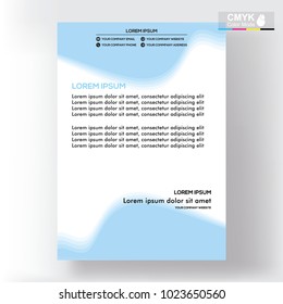 abstract template shape blue and white color set, suitable for flyers, letterhead, brochure and magazine.modern design. vector illustration