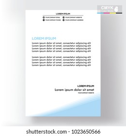 abstract template shape blue and white color set, suitable for flyers, letterhead, brochure and magazine.modern design. vector illustration
