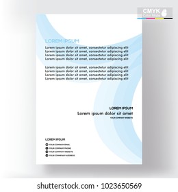 abstract template shape blue and white color set, suitable for flyers, letterhead, brochure and magazine.modern design. vector illustration