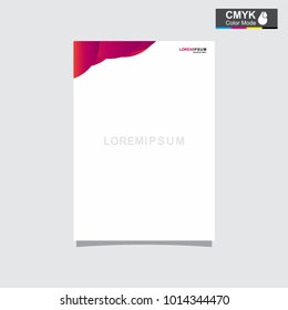 abstract template shape red and white color set, suitable for flyers, letterhead, brochure and magazine.modern design. vector illustration