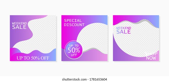 abstract template social media post banner promotion and advertisement