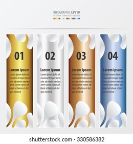 abstract template style  gold, bronze, silver, blue color