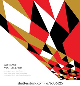 An abstract template for text. Bright contrasting colors.