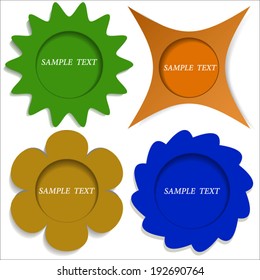 Abstract template for texts.